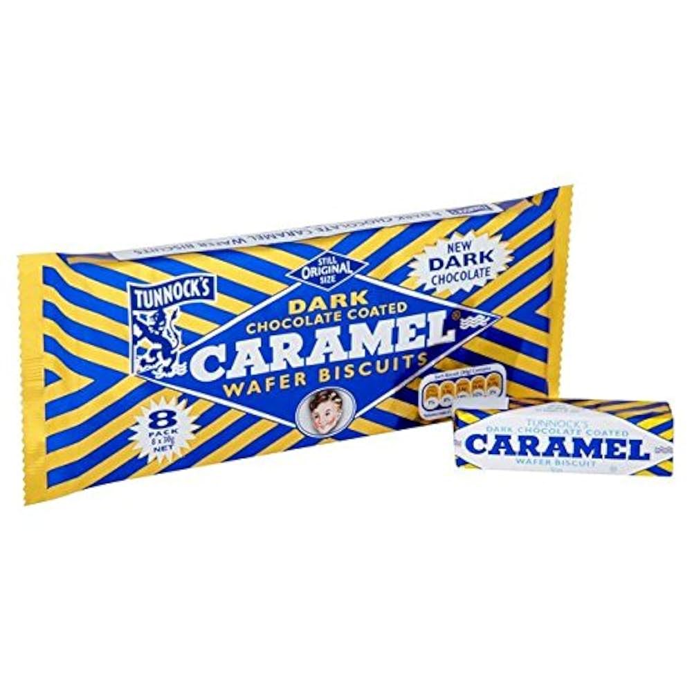10 cases Tunnock's Dark Caramel Wafer