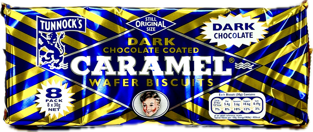 10 cases Tunnock's Dark Caramel Wafer